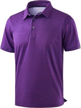 Men's  Rose_pink_oxhead Flowers Golf Shirt Short Sleeve Dry Fit Moisture Wicking